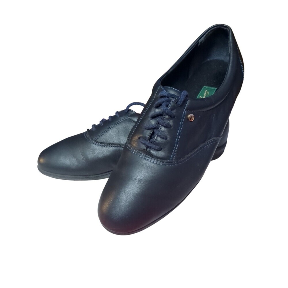 Easy Spirit Motion Shoes Women Size 7B Navy Leather Comfort Sneakers